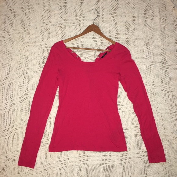 Long Sleeve Criss Cross Shirt - Picture 1 of 2